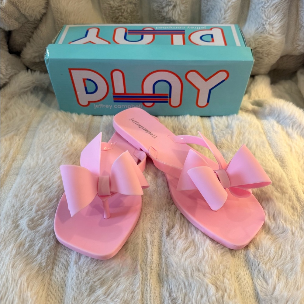 Jeffery Campbell Sugary Thong Jelly Sandals - 10